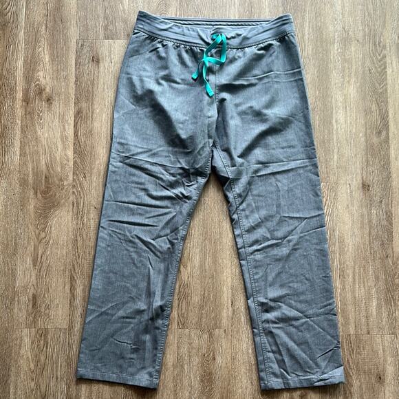 FIGS Livingston Basic Scrub Pants Graphite Size Large Nursing Hospital Medical - Picture 2 of 5